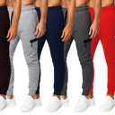 Black & Heather Grey & Navy (Tech) Large Men’s Tech Fleece Jogger Sweatpants (3 Pack) - Ideal for Training or Casual Wear